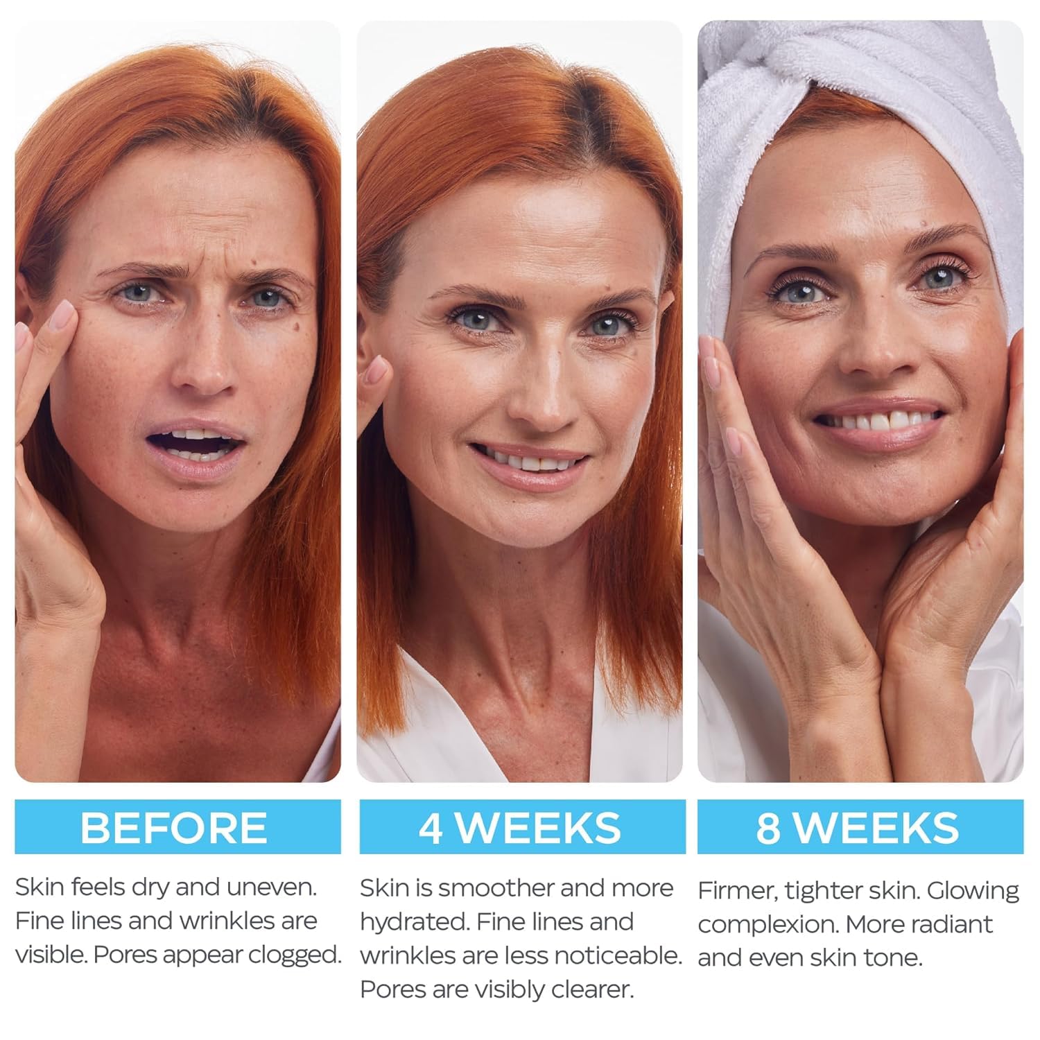 Retinol Cream for Face with Hyaluronic Acid, Day-Night Anti-Aging Moisturizer for Women, Men, Collagen Cream for Face Reduces Wrinkles, Dryness, 1.85 Oz - Maple Wellness Supplements