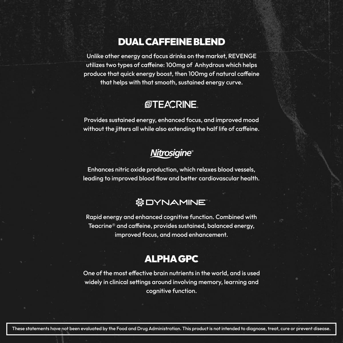 REVENGE BLK FLG Energy Drink Mix – Healthy Coffee Alternative with Natural Caffeine & Nootropics – Focus & Clean Energy Supplement – Sugar Free – 15 On-The-Go Stick Packs - Maple Wellness Supplements