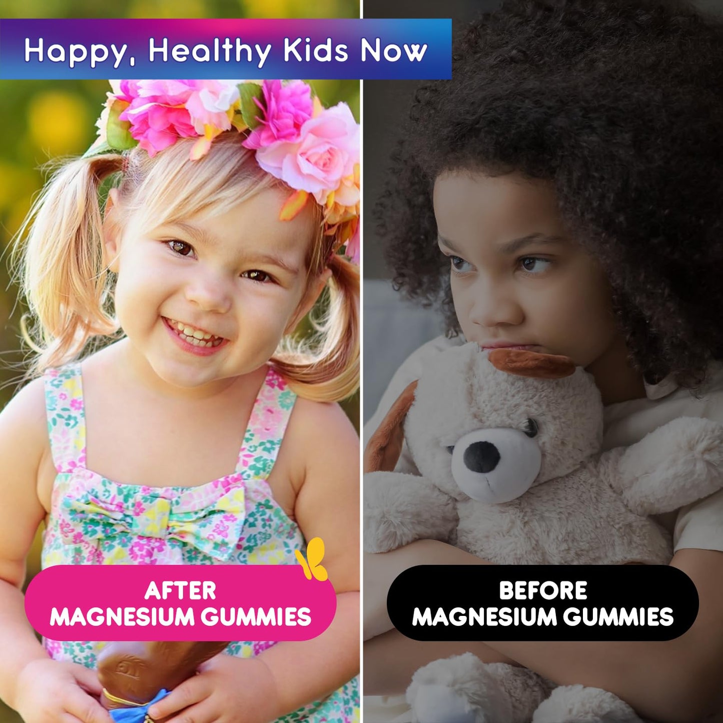 ReviNutra Magnesium Gummies for Kids - Magnesium Glycinate Gummies with L-Theanine, Chamomile, Vitamin B6, D for Kids & Adults Sleep - Maple Wellness Supplements