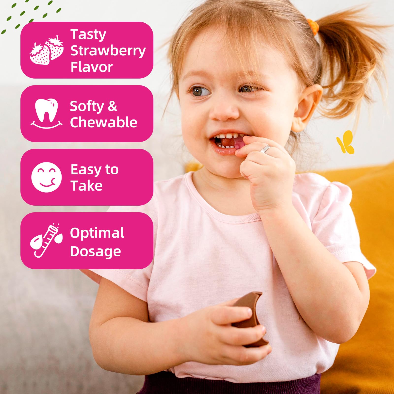 ReviNutra Magnesium Gummies for Kids - Magnesium Glycinate Gummies with L-Theanine, Chamomile, Vitamin B6, D for Kids & Adults Sleep - Maple Wellness Supplements