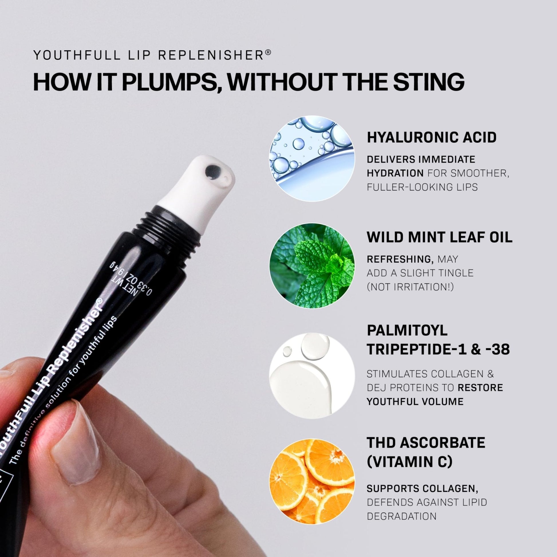 Revision Skincare YouthFull Lip Replenisher®, Moisturizing Lip Plumper with Hyaluronic Acid - Maple Wellness Supplements