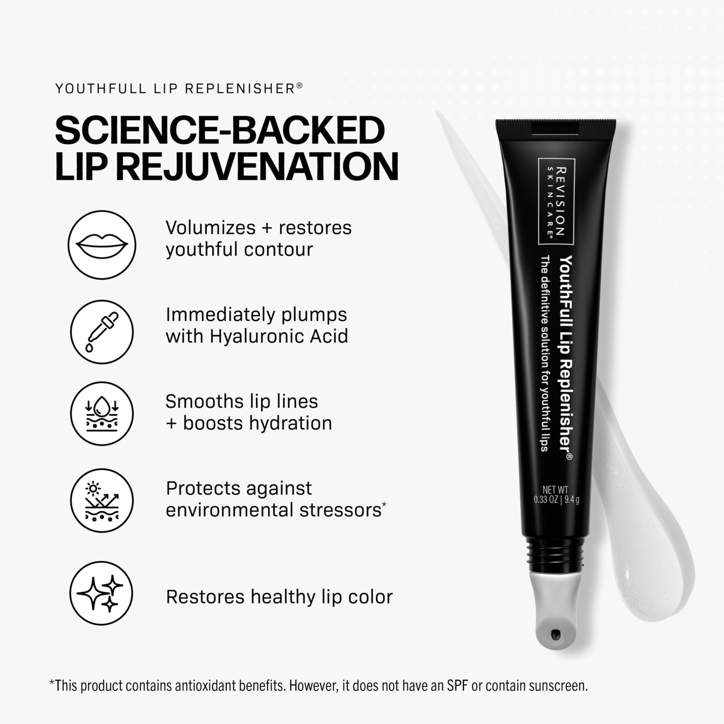 Revision Skincare YouthFull Lip Replenisher®, Moisturizing Lip Plumper with Hyaluronic Acid - Maple Wellness Supplements