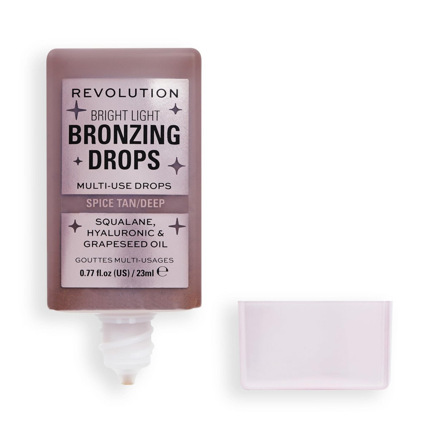 Revolution Beauty London, Bright Light Bronzing Drops, Bronze & Glow for Face & Body, Infused with Hyaluronic Acid, Vegan & Cruelty-Free, Bronze Summer, 0.77 fl oz - Maple Wellness Supplements