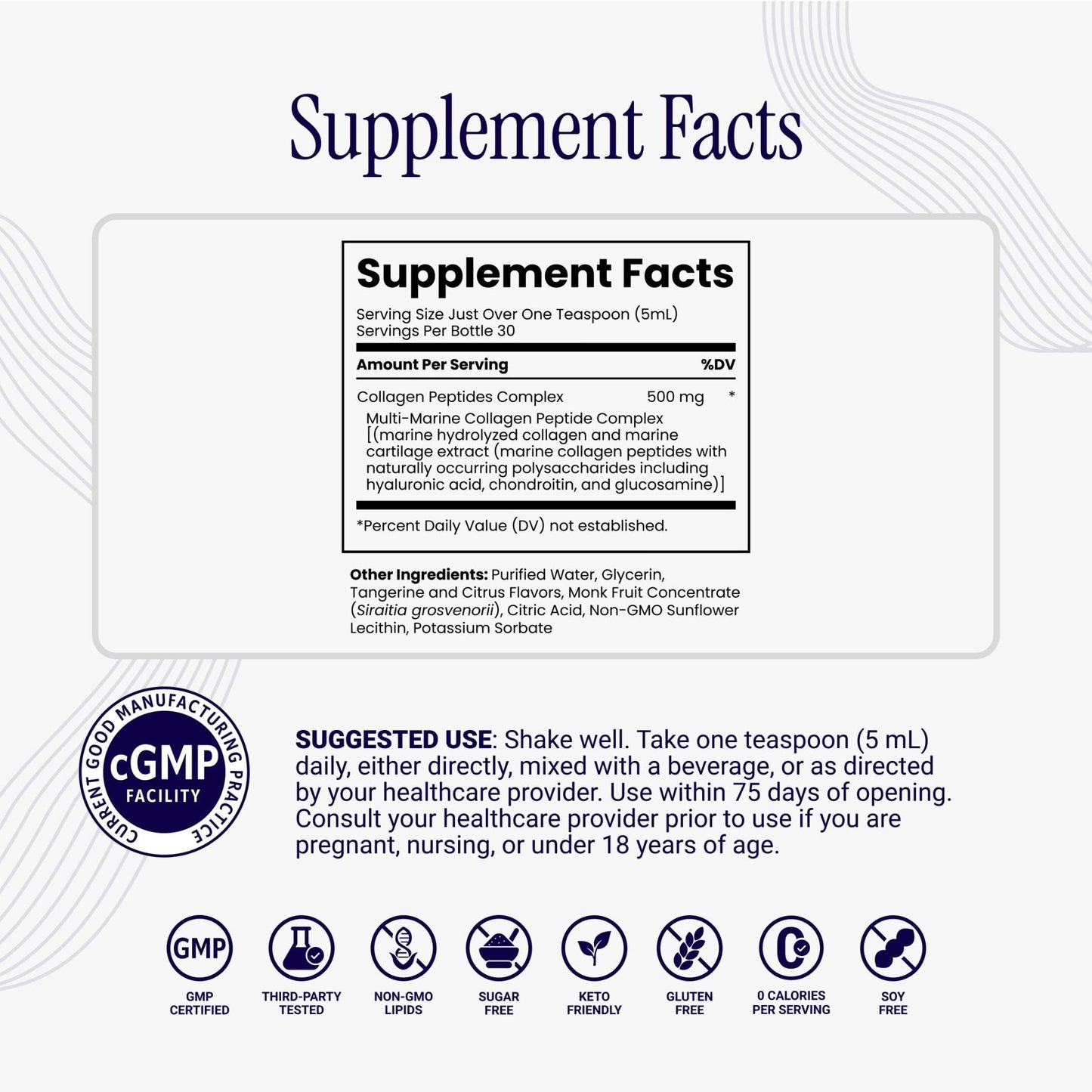 Rho Nutrition Liposomal Collagen Peptides - High-Absorption Liquid Collagen Supplement - Supports Skin Elasticity, Joint Health - Maple Wellness Supplements