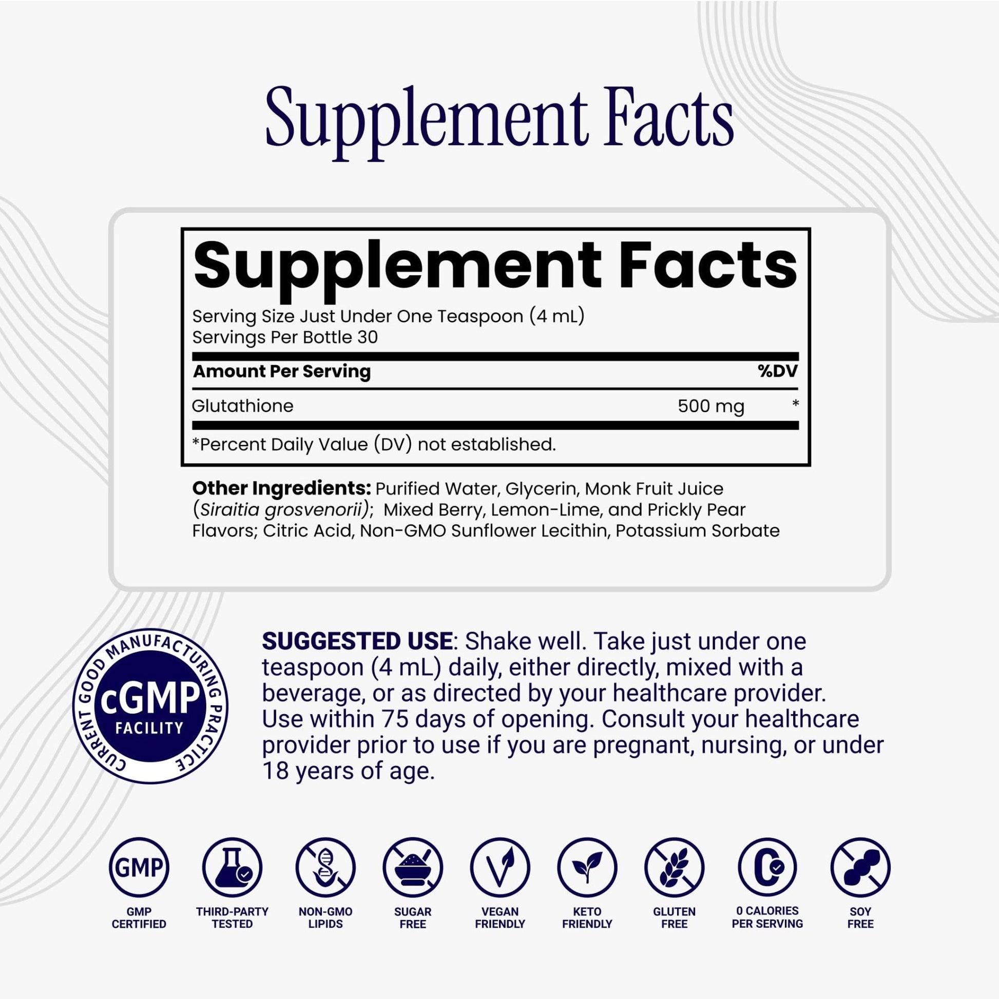Rho Nutrition Liposomal Glutathione - Ultra High Absorption Liquid Glutathione Supplement - Supports Natural Detoxification, Immune System, Skin Health - Maple Wellness Supplements