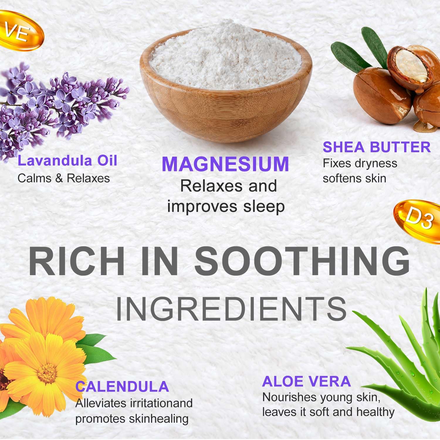 RIGBOO Magnesium Lotion for Sleep, Magnesium Cream, Muscle Relief and Relaxation Non-Greasy, Fast Absorbing Body Lotion with Coconut Oil with Chamomile, Safe for Sensitive Skin (Lavender) - Maple Wellness Supplements