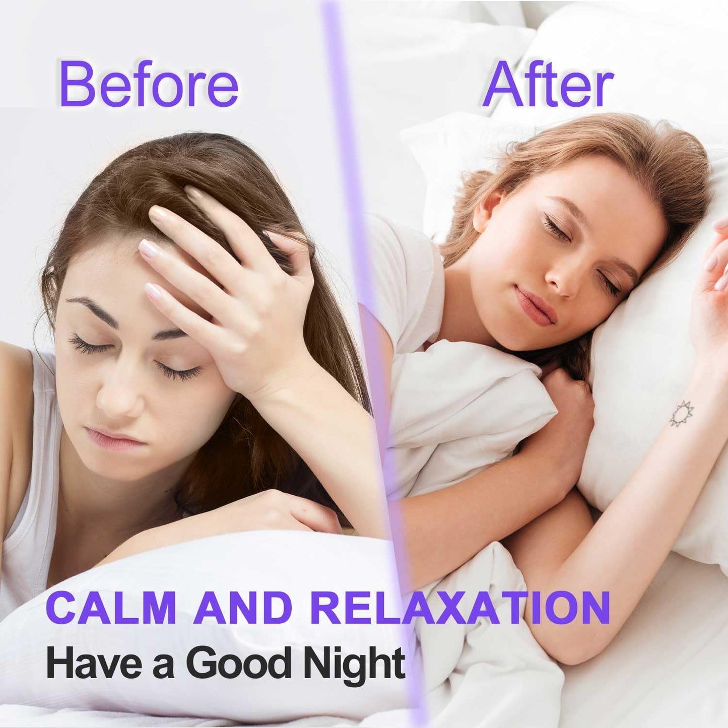 RIGBOO Magnesium Lotion for Sleep, Magnesium Cream, Muscle Relief and Relaxation Non-Greasy, Fast Absorbing Body Lotion with Coconut Oil with Chamomile, Safe for Sensitive Skin (Lavender) - Maple Wellness Supplements