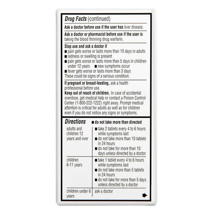 Rite Aid Regular Strength Pain Relief Acetaminophen, 325mg - 100 Tablets | Pain Reliever and Fever Reducer | Joint Pain Relief | Muscle Pain Relief | Arthritis Pain Relief | Back Pain Relief Products - Maple Wellness Supplements