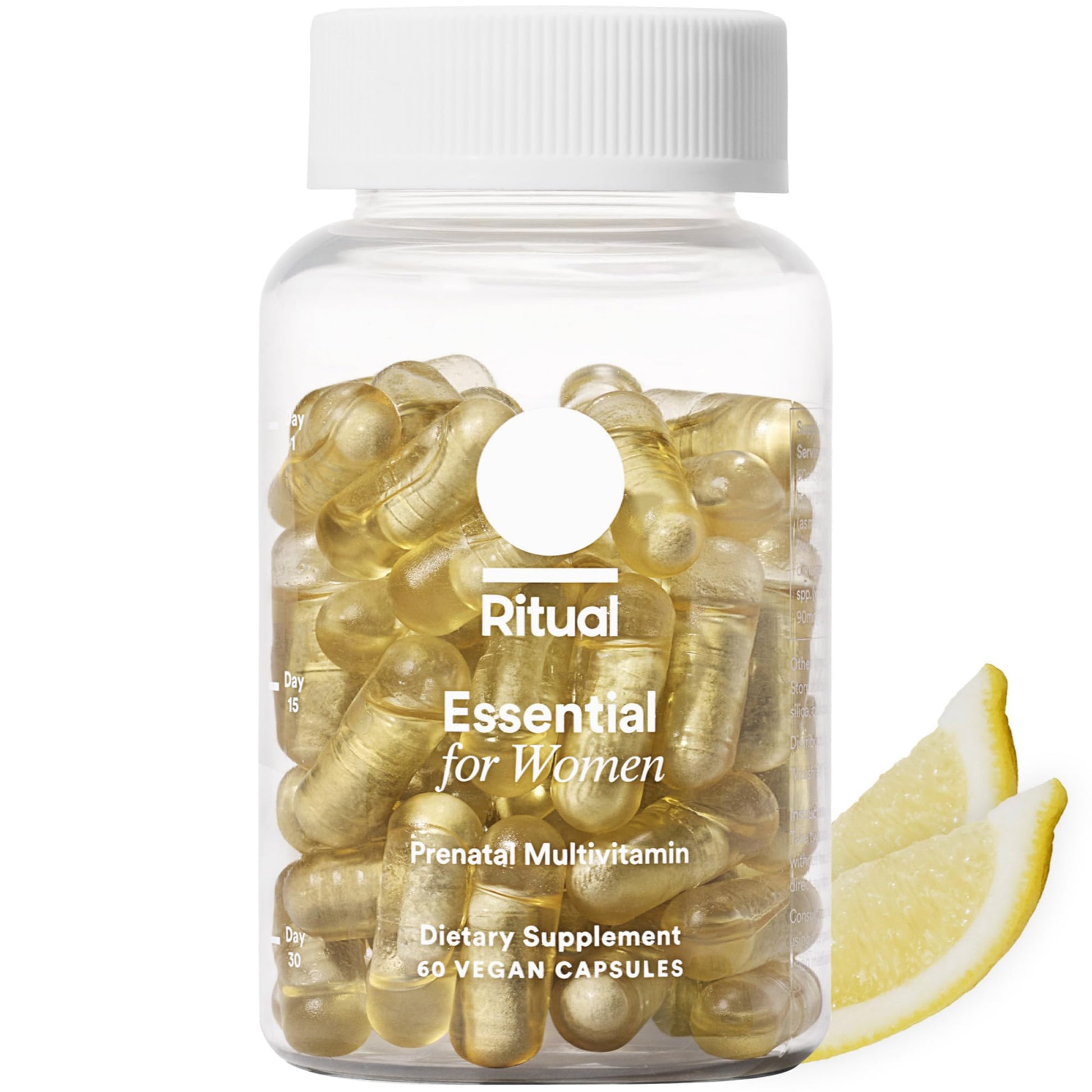 Ritual Essential for Women Prenatal Multivitamin: Folate & Choline for Neural Tube Support, Omega-3 DHA for Fetal Brain Development, Iron, Calcium-Helper D3 & K2, Non-GMO, Vegan, Citrus, 30 Days - Maple Wellness Supplements