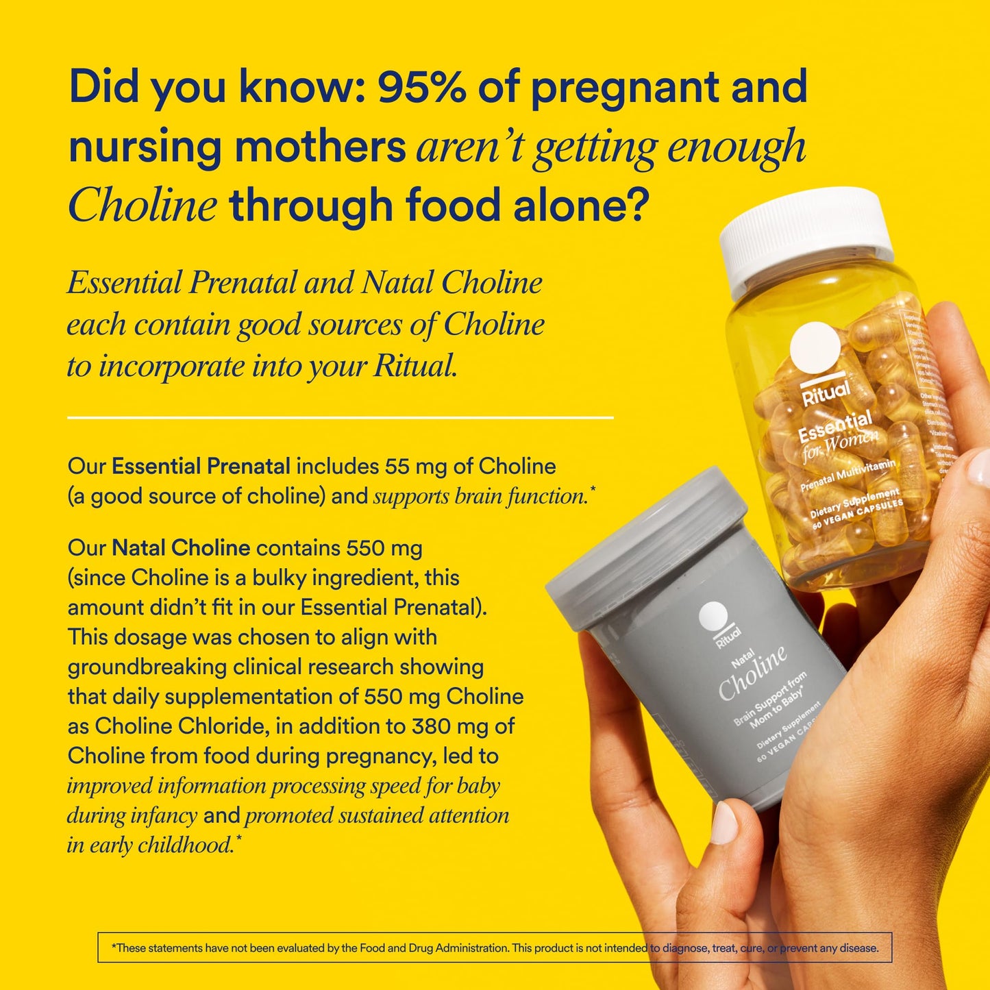 Ritual Essential for Women Prenatal Multivitamin: Folate & Choline for Neural Tube Support, Omega-3 DHA for Fetal Brain Development, Iron, Calcium-Helper D3 & K2, Non-GMO, Vegan, Citrus, 30 Days - Maple Wellness Supplements