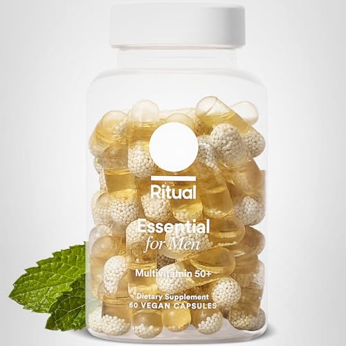 Ritual Men’s 50+ Daily Multivitamin - Key Essential Vitamins and Minerals To Support Heart, Energy, Brain, Muscle, Bone Health* - Including Zinc, D3, B12, A - Maple Wellness Supplements