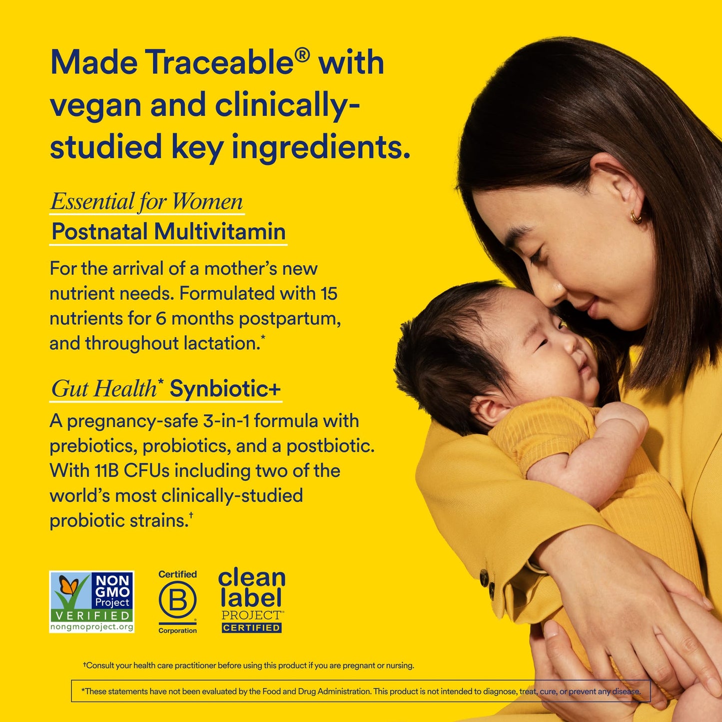 Ritual Postnatal Multivitamin and Gut Duo Supplements with Postnatal Vitamins and Synbiotic+: 3-in-1 Probiotic, Prebiotic, Postbiotic, Supports Lactation, and Gut Health, 30 Day Supply - Maple Wellness Supplements