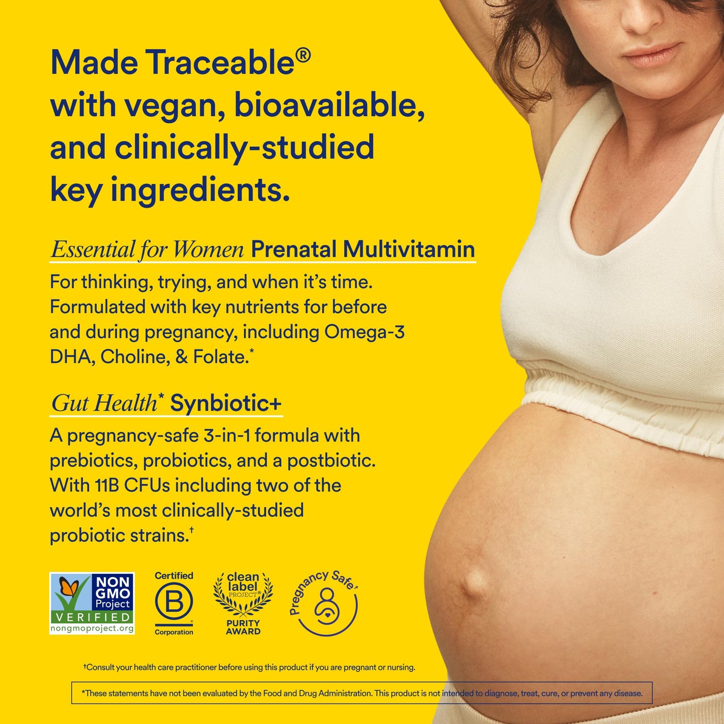 Ritual Prenatal Multivitamin and Gut Duo Supplements with Prenatal Vitamins and Synbiotic+: 3-in-1 Probiotic, Prebiotic, Postbiotic, Supports Pregnancy, and Gut Health, 30 Day Supply - Maple Wellness Supplements