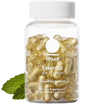 Ritual Prenatal Multivitamin for Women - Key Essential Vitamins and Minerals to Support Mom and Baby During Pregnancy* - Folate, Choline, Omega-3 DHA, Iron - Maple Wellness Supplements