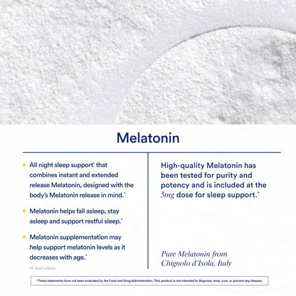 Ritual Sleep BioSeries™ Melatonin: Sleep Aid for Adults, Sleep Supplement with Time Released Capsules, Drug Free Sleep Vitamins for Adults for All Night Sleep Support, 20 Capsules - Maple Wellness Supplements