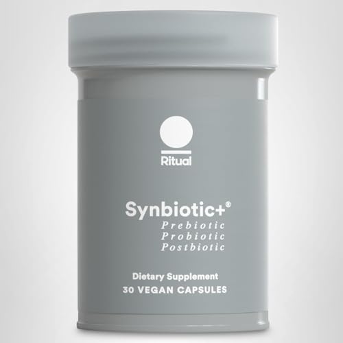 Ritual Synbiotic - Complete 3-in-1 Probiotic, Prebiotic, Postbiotic - for Women and Men - to Support Gut, Digestive Health, Regularity, Bloating - Maple Wellness Supplements