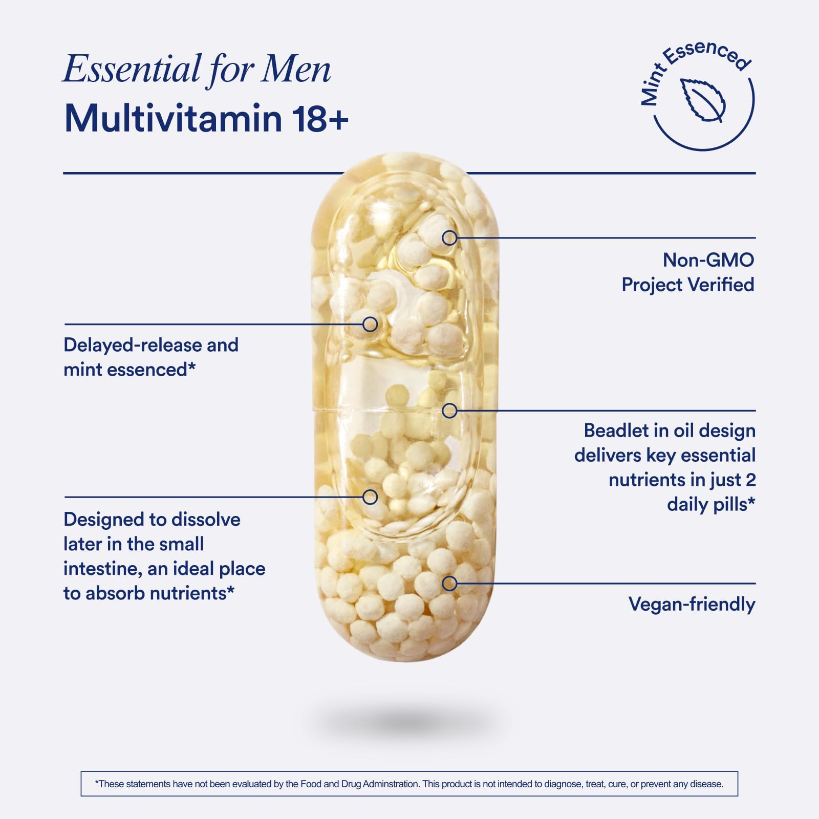 Ritual Synbiotic+ Probiotic Gut Health Support and Men's 18+ Multivitamin - Maple Wellness Supplements