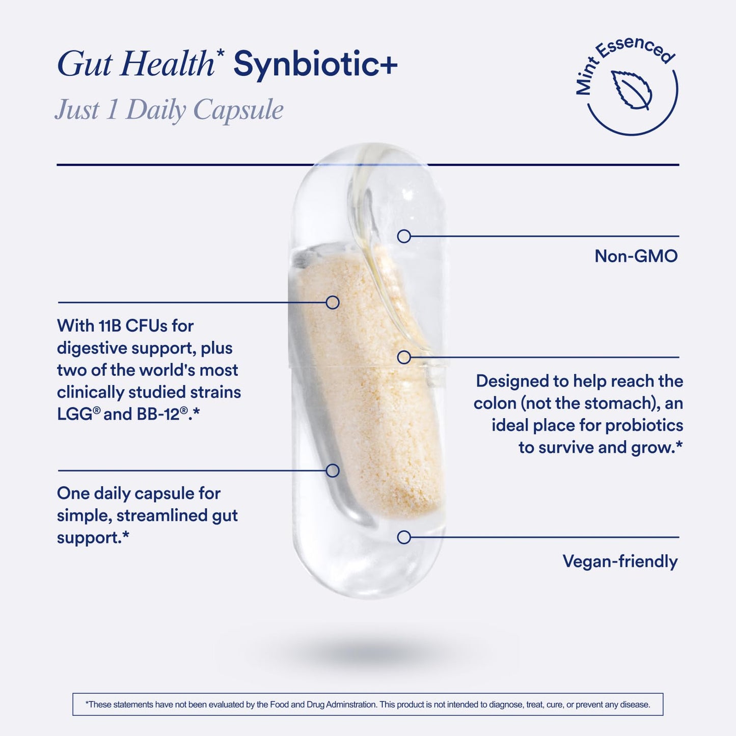 Ritual Synbiotic+ Probiotic, Prebiotic, Postbiotic, 3-in-1 Supplement for Gut Health and Digestive Support, Regularity, Bloat, Immune, Vegan Delayed-Released Daily Capsule, Women and Men, 30 Day - Maple Wellness Supplements