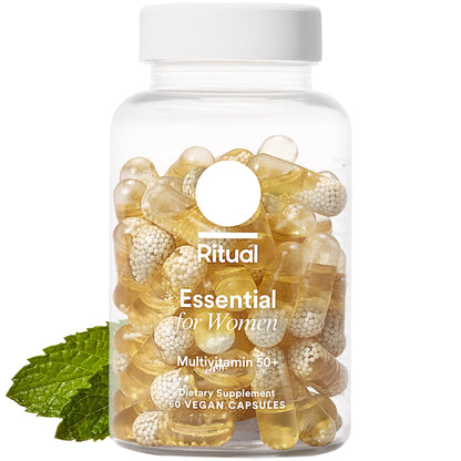Ritual Women’s 50+ Daily Multivitamin - Key Essential Vitamins and Minerals to Support Menopause, Energy, Heart, Bone, Brain Health* - Including Folate - Maple Wellness Supplements