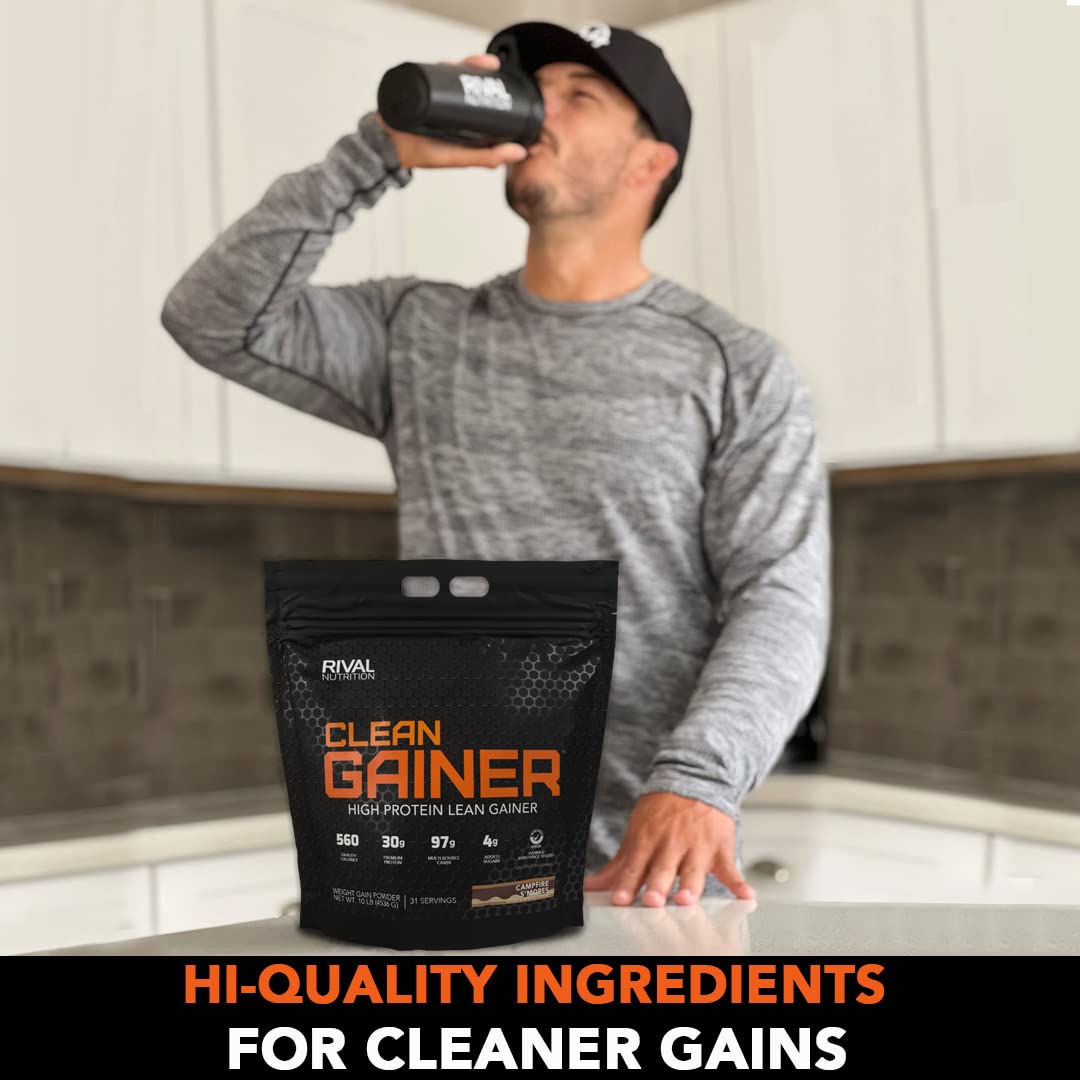 Rivalus Clean Gainer, S'Mores, 10 Pound - Maple Wellness Supplements