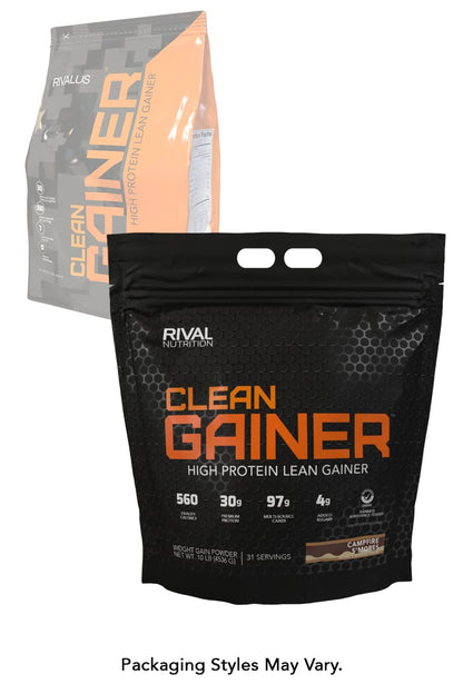 Rivalus Clean Gainer, S'Mores, 10 Pound - Maple Wellness Supplements