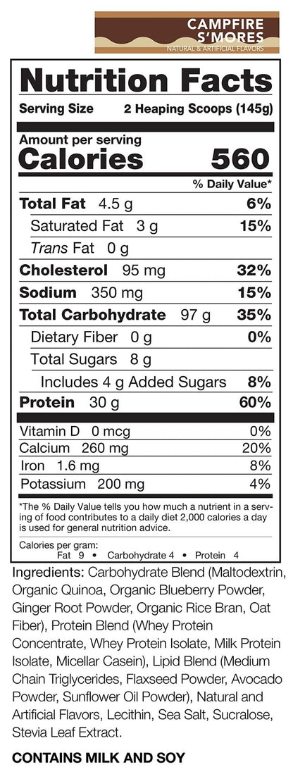 Rivalus Clean Gainer, S'Mores, 10 Pound - Maple Wellness Supplements