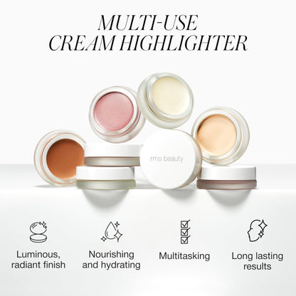 RMS Beauty Luminizer - Cream Highlighter Makeup, Luminous Dewy Makeup Highlighter Eyeshadow, Body Shimmer, Face Highlighters & Luminizers, Glow Makeup - Maple Wellness Supplements