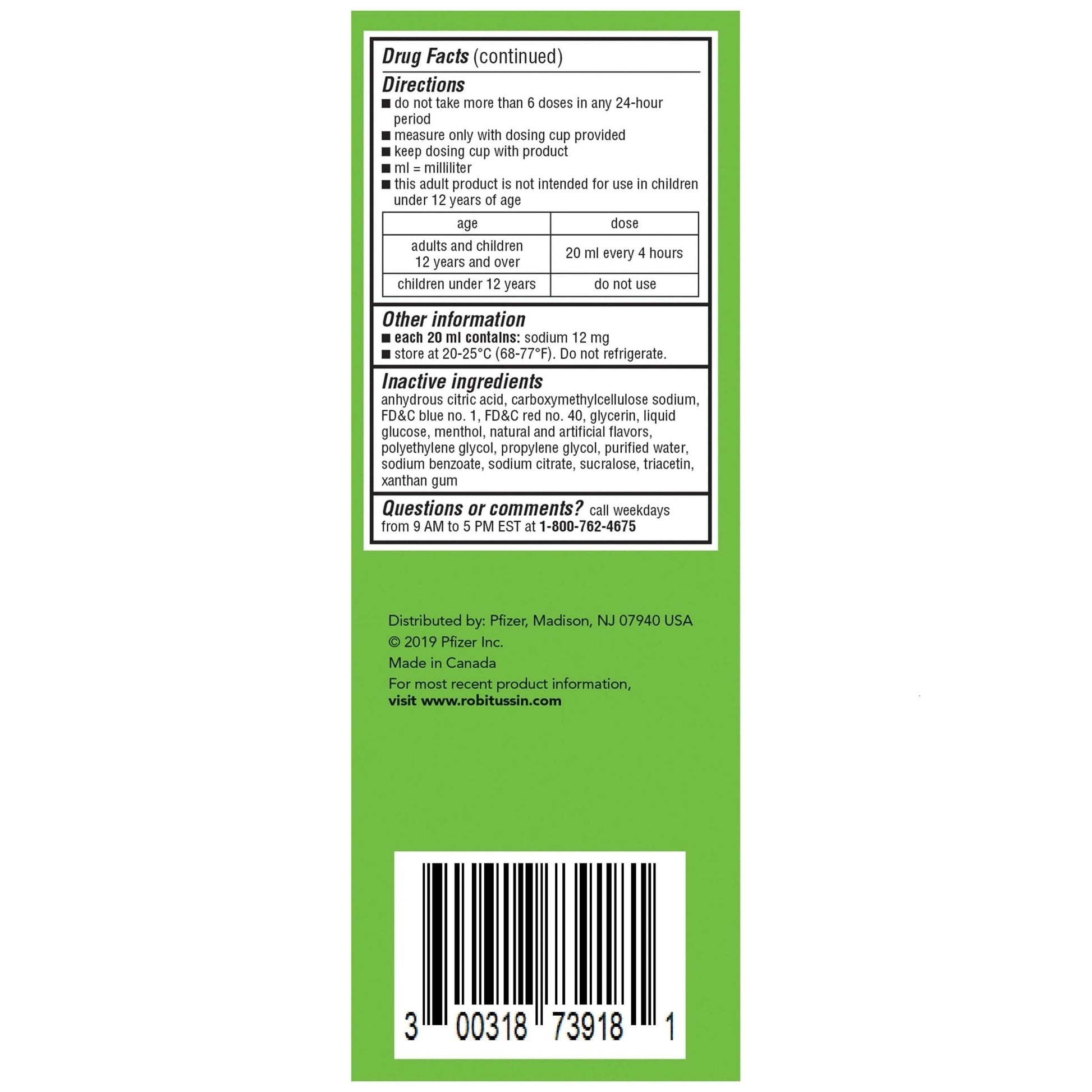 Robitussin Adult Maximum Strength Cough + Chest Congestion DM Max (8 fl. oz. Bottle), Cough Suppressant & Expectorant, Raspberry Flavor - Maple Wellness Supplements