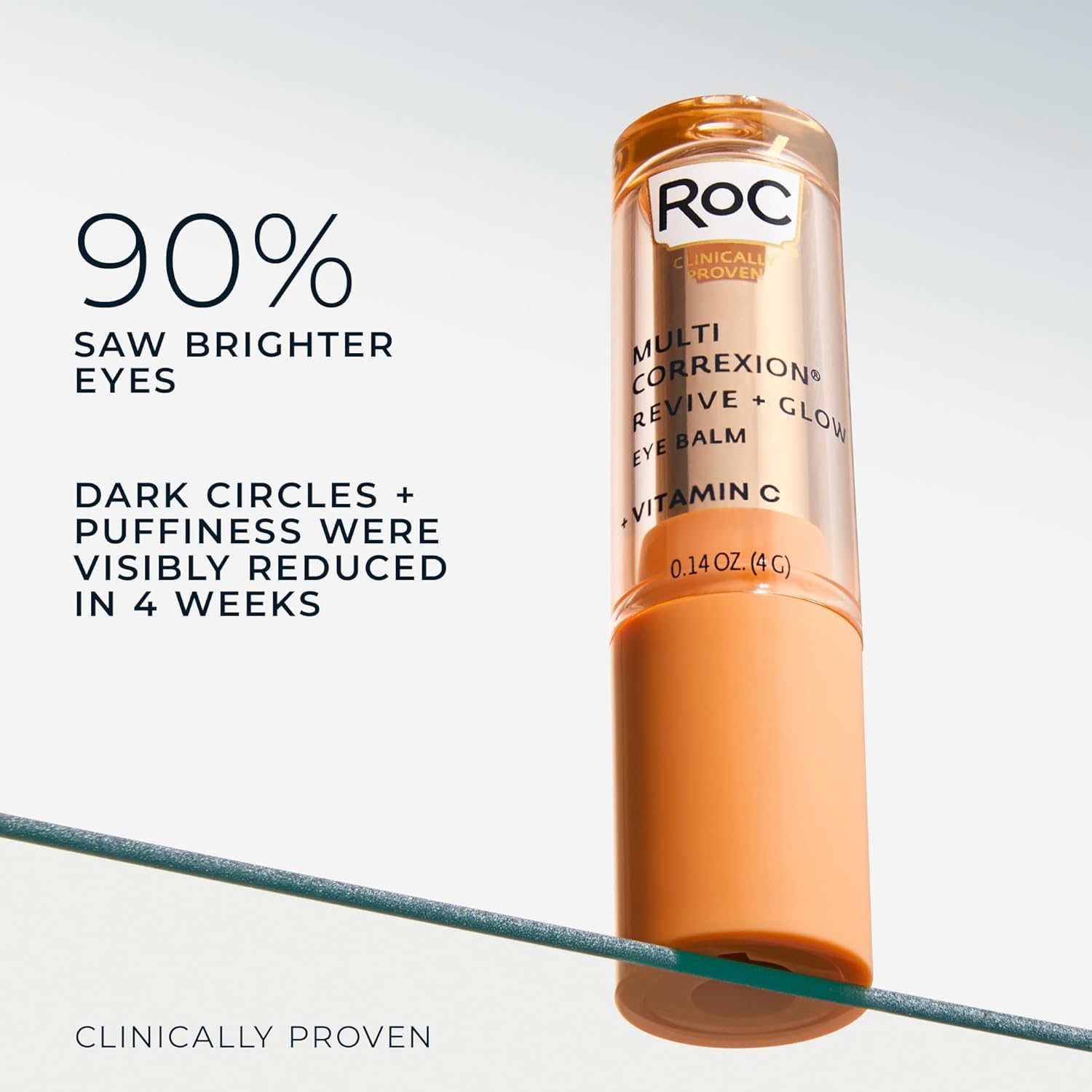 RoC Multi Correxion Revive + Glow Eye Balm with Vitamin C (0.14 oz) + Retinol Eye Cream Packette - Maple Wellness Supplements