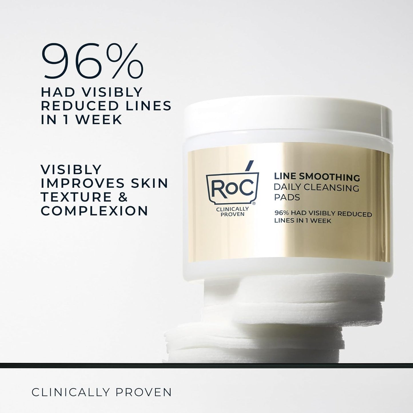 RoC Resurfacing Disks, Hypoallergenic Exfoliating Makeup Remover Pads for Wrinkles and Skin Tone, Hypo-Allergenic Skin Care - Maple Wellness Supplements
