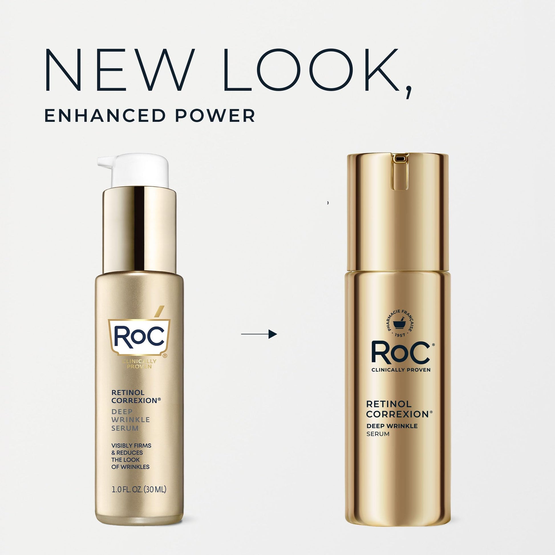 RoC Retinol Correxion Deep Wrinkle Retinol Face Serum with Ascorbic Acid, Anti-Aging Treatment for Fine Lines, Dark Spots - Maple Wellness Supplements