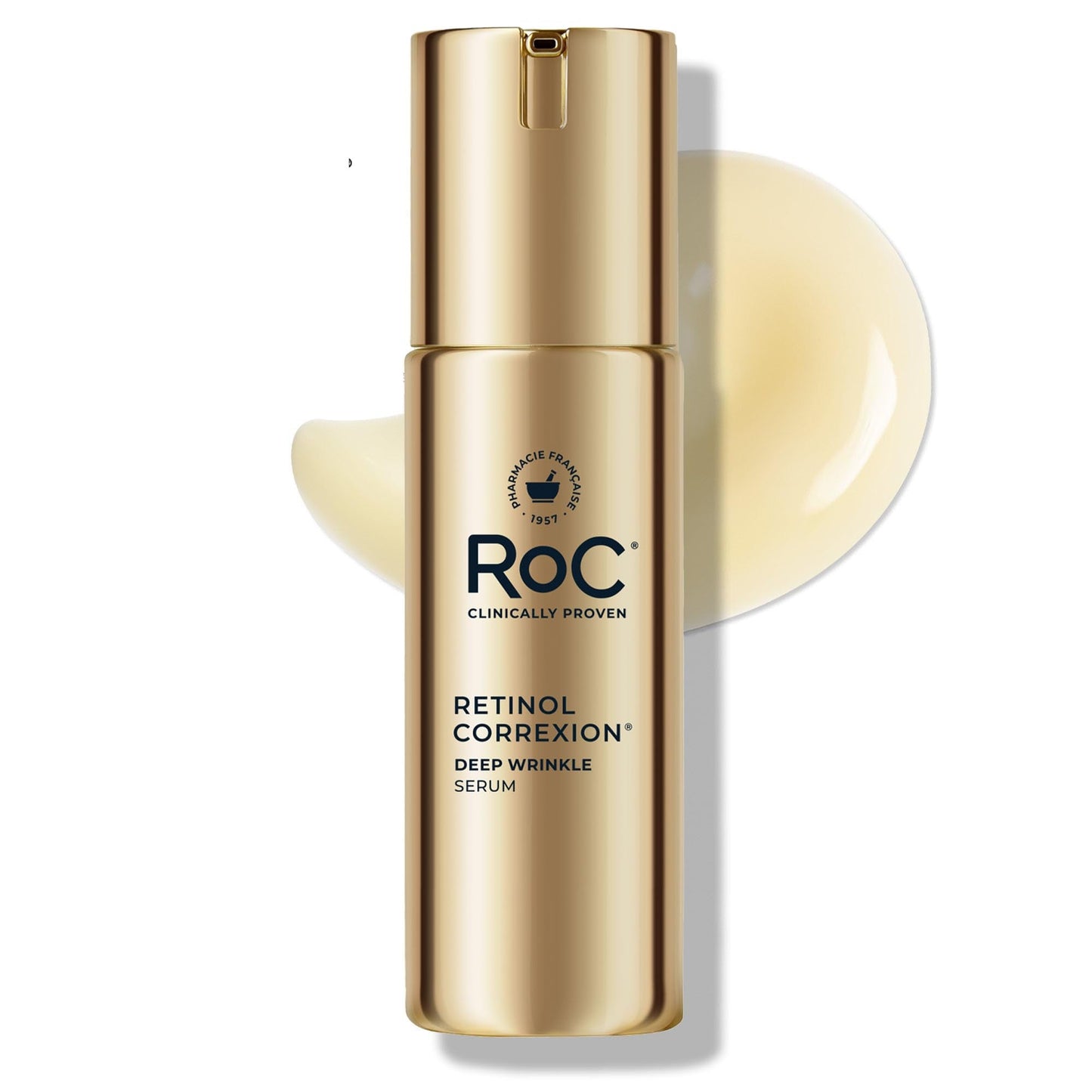 RoC Retinol Correxion Deep Wrinkle Retinol Face Serum with Ascorbic Acid, Anti-Aging Treatment for Fine Lines, Dark Spots - Maple Wellness Supplements