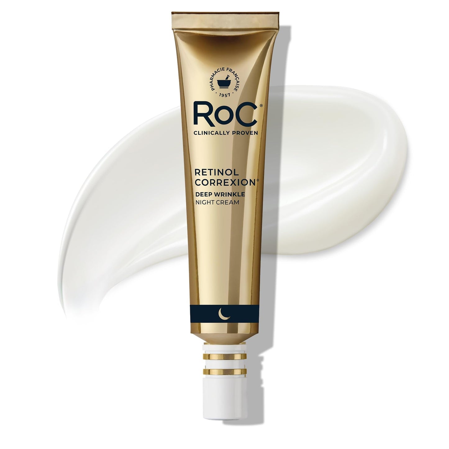 RoC Retinol Correxion Night Cream for Deep Wrinkles, Anti Aging Skincare Treatment Women and Men, 1.0 oz - Maple Wellness Supplements