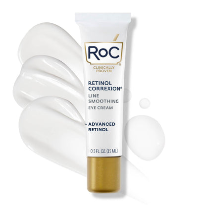 RoC Retinol Correxion Under Eye Cream for Dark Circles & Puffiness, Daily Wrinkle Cream - Maple Wellness Supplements
