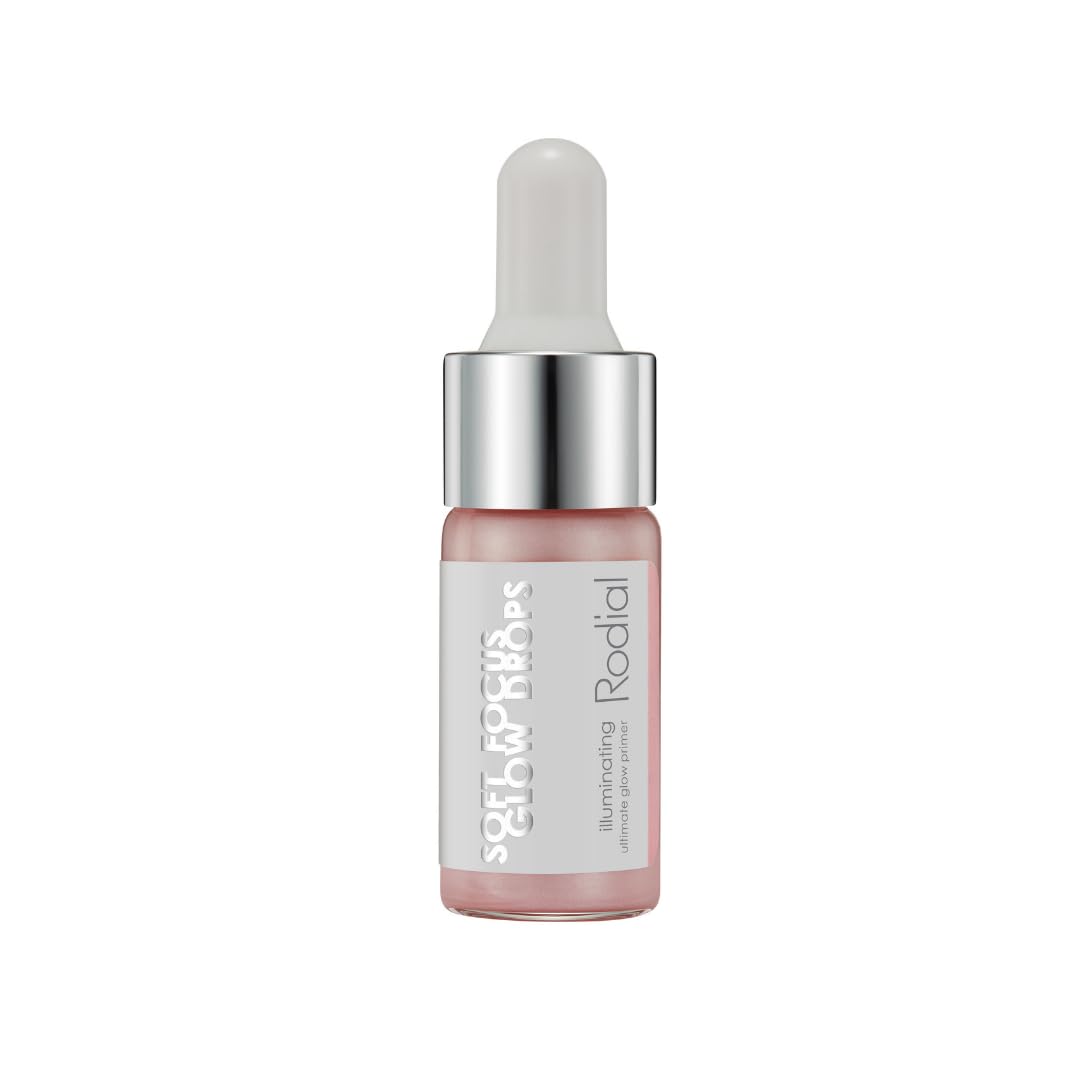 Rodial Soft Focus Glow Booster Drops 0.3 Deluxe fl oz, Illuminating Skin Serum with Glycerin and Antioxidants, Perfectioning and Smoothing Dewy Makeup Base, Weightless Formula - Maple Wellness Supplements