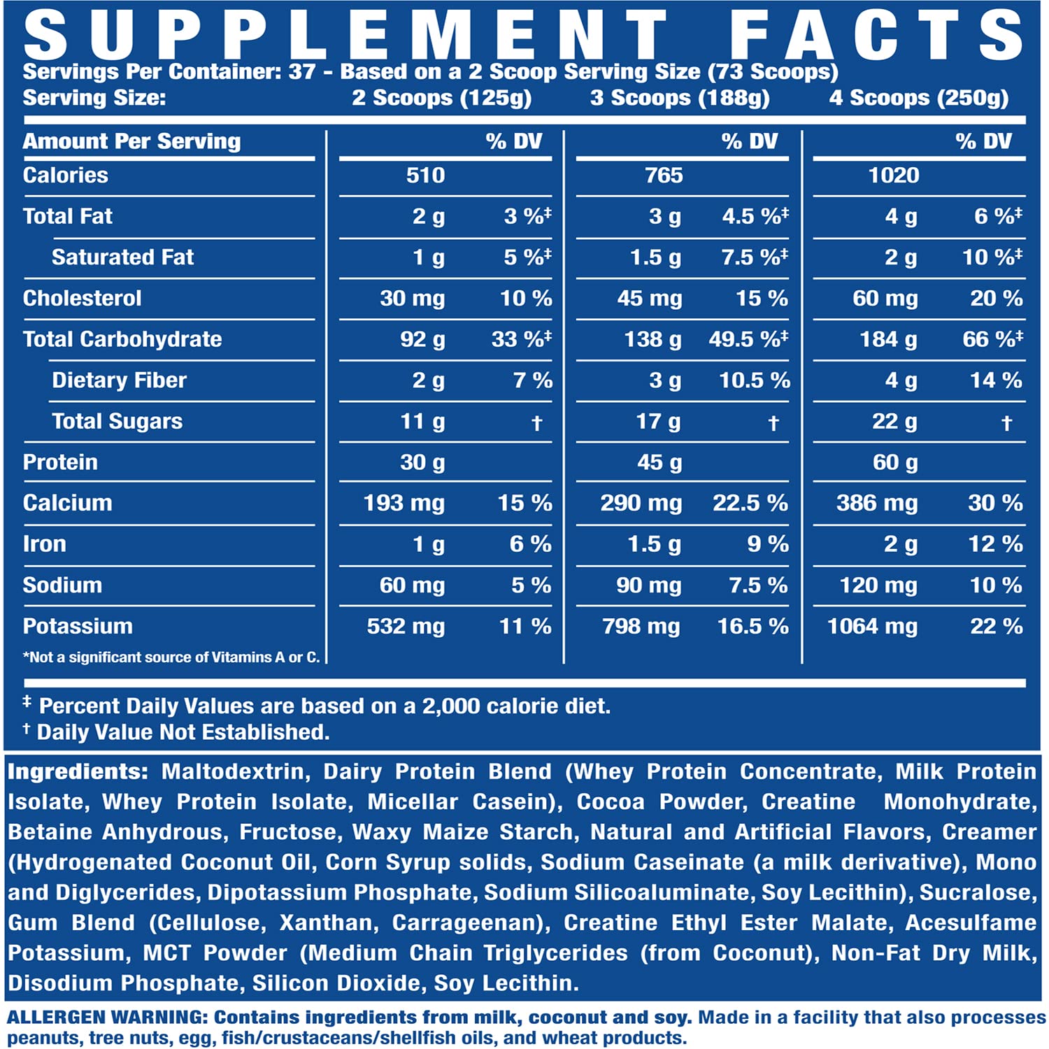 Ronnie Coleman Signature Series King Mass XL Mass Gainer Protein Powder, Muscle - Maple Wellness Supplements