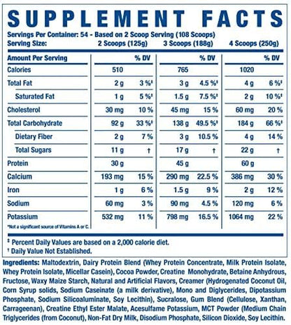 Ronnie Coleman Signature Series King Mass XL Mass Gainer Protein Powder, Muscle Gaine - Maple Wellness Supplements