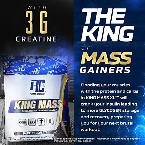 Ronnie Coleman Signature Series King Mass XL Mass Gainer Protein Powder, Muscle Gaine - Maple Wellness Supplements