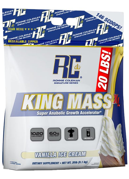 Ronnie Coleman Signature Series King Mass XL Mass Gainer Protein Powder, Muscle Gainer - Maple Wellness Supplements