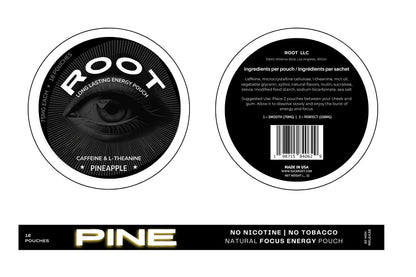 Root Nootropic Energy Pouches – Caffeine & L-Theanine for Focus & Clarity – Sugar-Free, Long-Lasting Alternative to ZYN - Pineapple - (Pack of 3) - Maple Wellness Supplements