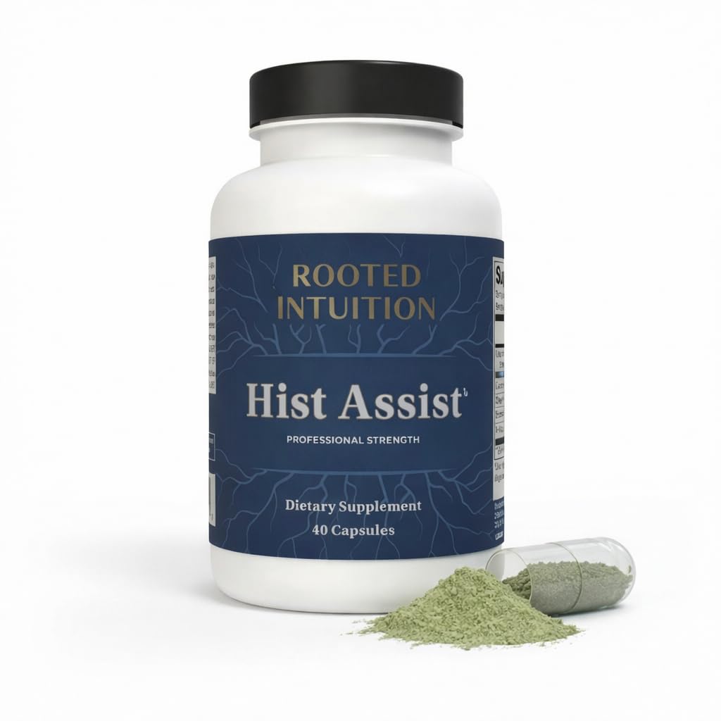 Rooted Intuition Hist Assist | Seasonal Sinus & Immune Balance Formula | Quercetin Bromelain NAC Nettle | Non-GMO Gluten Free | 40 Capsules - Maple Wellness Supplements