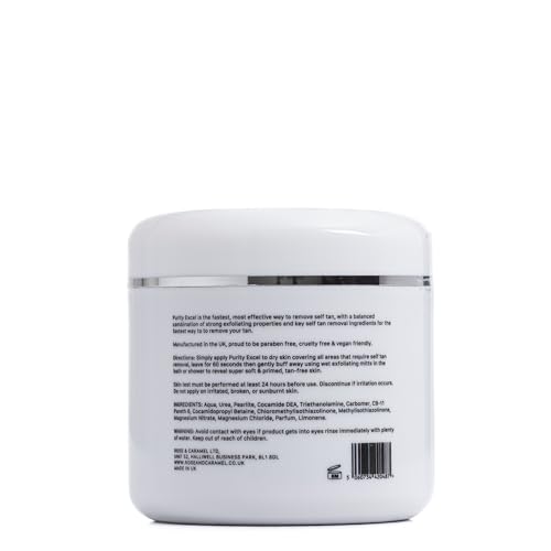 Rose & Caramel Purity Excel 60 Second Miracle Express Self Tan Remover & Exfoliating Tan Eraser Body Scrub 14.89 Fl Oz (440ml) - Maple Wellness Supplements