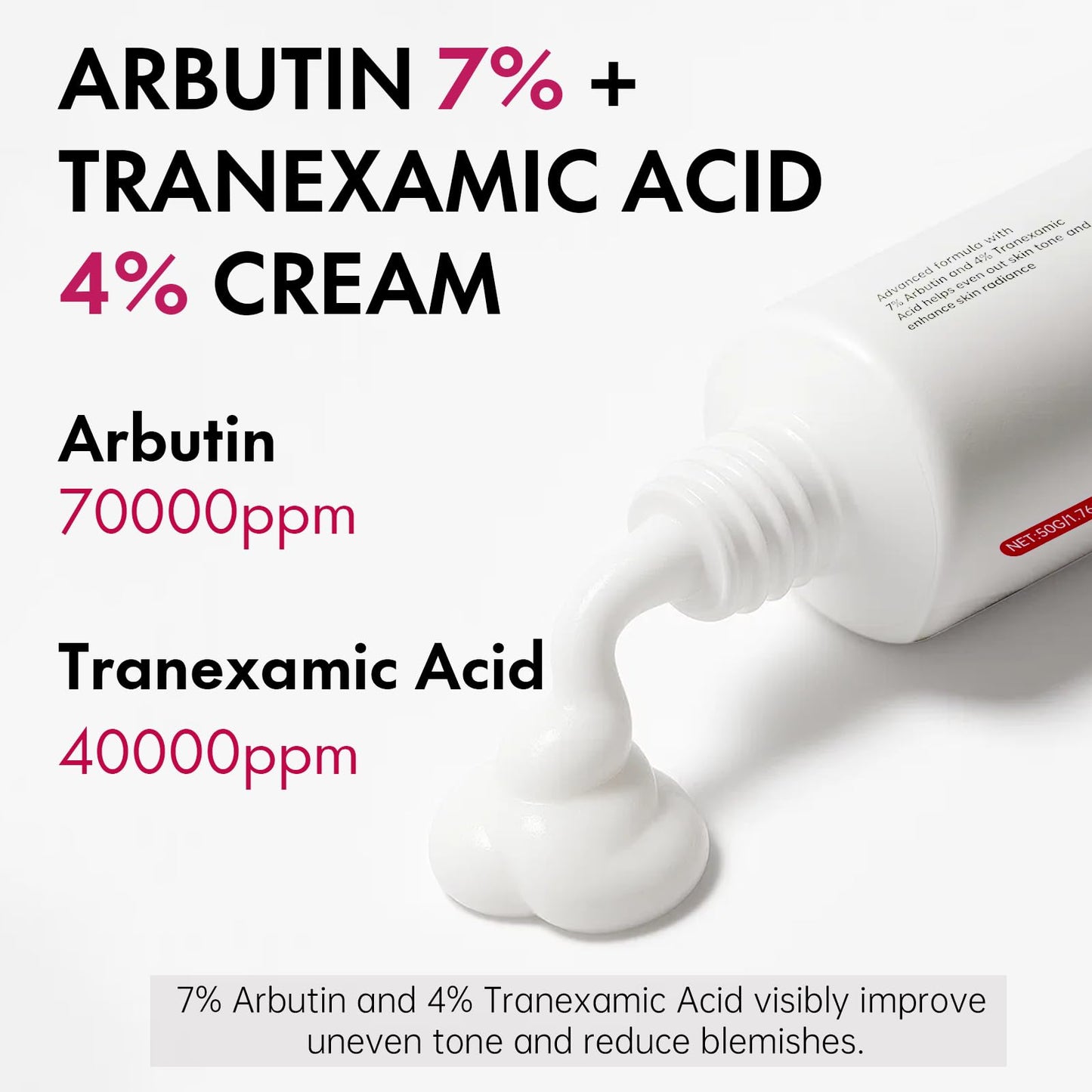 Roseblem Arbutin 7% + Tranexamic Acid 4% Face Cream for Dark Spots & Uneven Skin Tone - Maple Wellness Supplements
