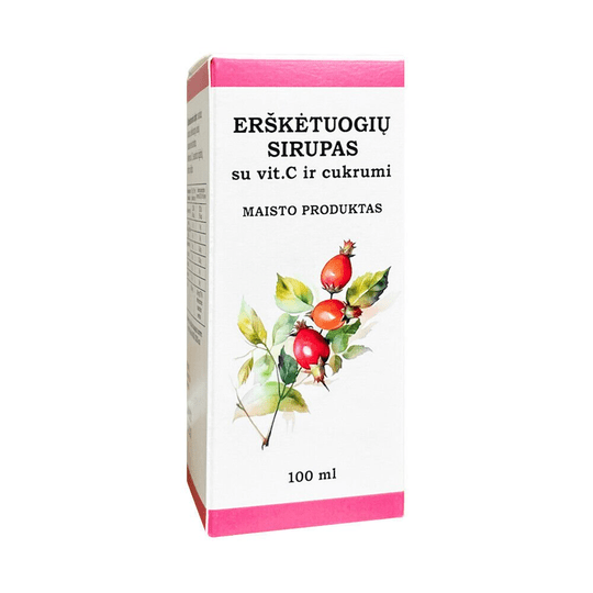 Rosehip Syrup Vitamin C Natural Immune System Biolik, 100 ml - Maple Wellness Supplements