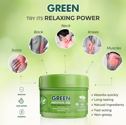 Ross D'Elen Green Menthol Gel - 2Pack Large Size (2) - Maple Wellness Supplements