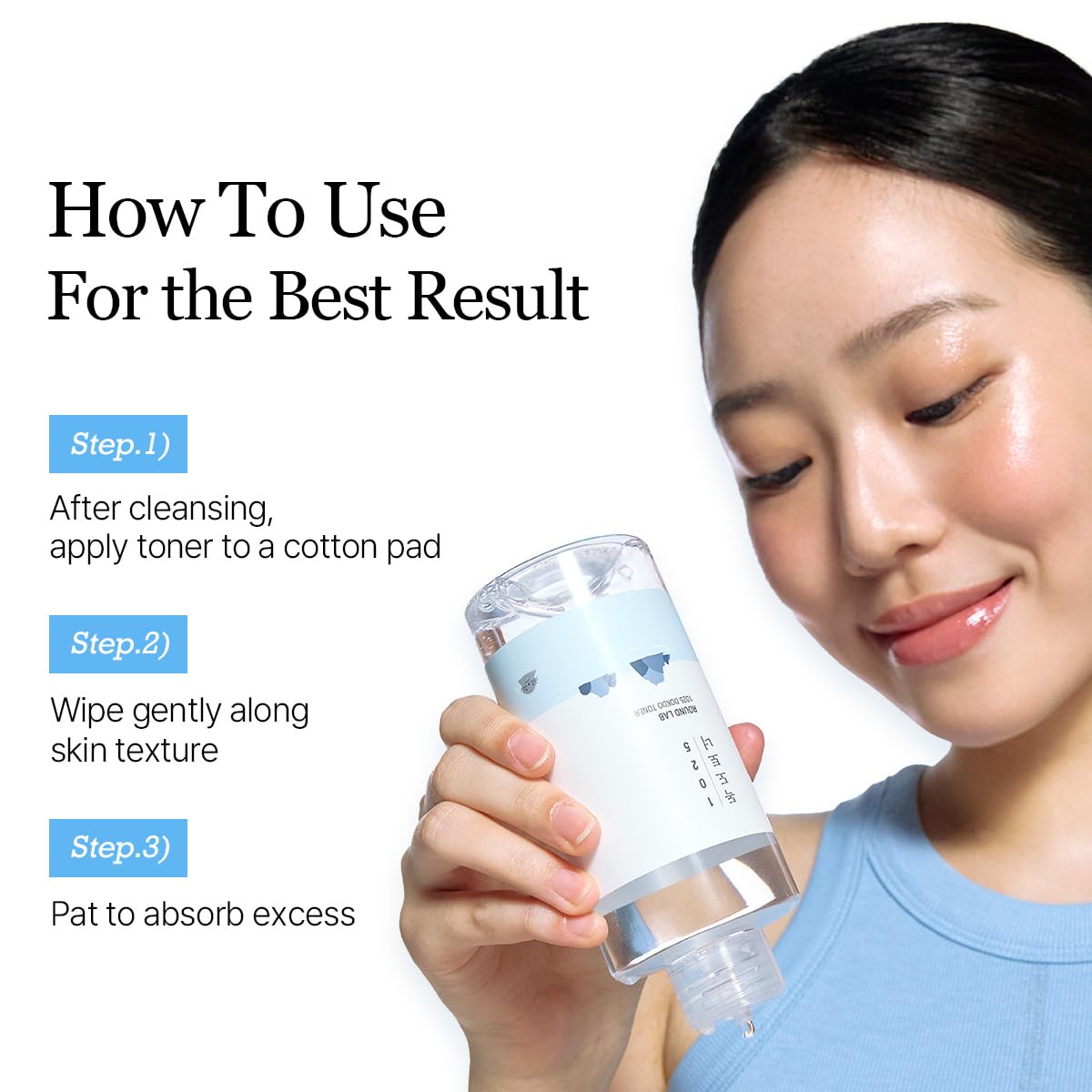 ROUND LAB 1025 Dokdo Toner 6.76 Fl Oz, Oil Control and Reduces Excess Sebum, Gentle Exfoliating Facial Toner, Deep Sea Water for Moisturization - Maple Wellness Supplements