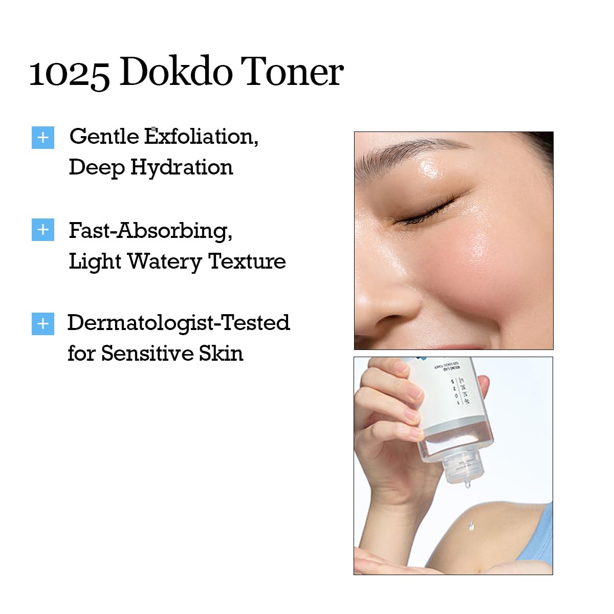 ROUND LAB 1025 Dokdo Toner 6.76 Fl Oz, Oil Control and Reduces Excess Sebum, Gentle Exfoliating Facial Toner, Deep Sea Water for Moisturization - Maple Wellness Supplements