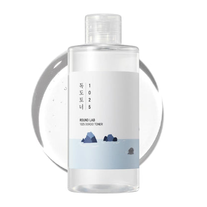 ROUND LAB 1025 Dokdo Toner 6.76 Fl Oz, Oil Control and Reduces Excess Sebum, Gentle Exfoliating Facial Toner, Deep Sea Water for Moisturization - Maple Wellness Supplements