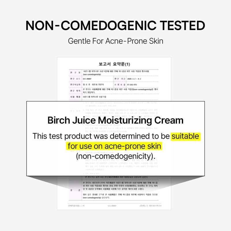 ROUND LAB Birch Juice Moisturizing Cream 2.7 Fl Oz, 48-Hour Deep Hydrating Face Moisturizer with Birch Sap & Vita Hyaluronic Acid for Acne-Prone Skin - Maple Wellness Supplements