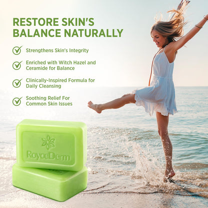 Roycederm Antifungal Bar Soap - Tea tree Oil Soap - Athlete’s Foot Treatment for Jock Itch & Ringworm - Maple Wellness Supplements